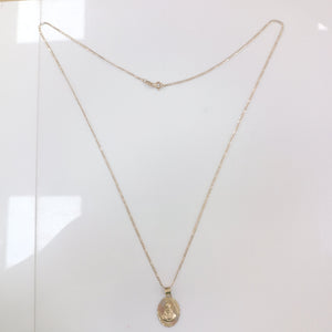 CADENA, MEDALLA RELIGIOSA ORO, ORO COMBINADO 10 K 2.6 GRMS (SEMINUEVO)