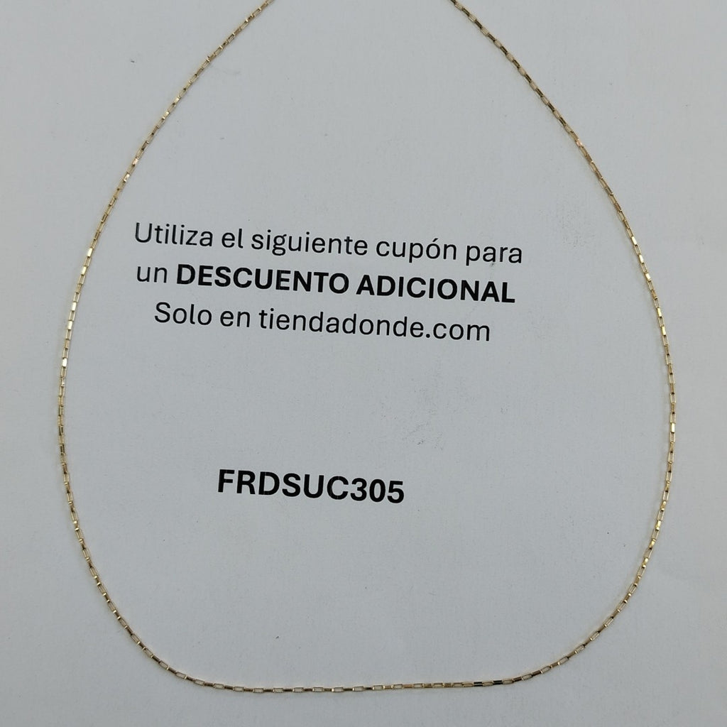 CADENA ORO 14 K 1,40 GRMS (SEMINUEVO)