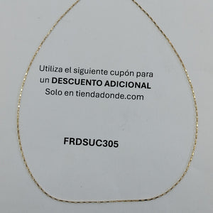 CADENA ORO 14 K 1,40 GRMS (SEMINUEVO)