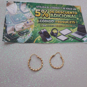 ARRACADAS PAR ORO 10 K 1.2 GRMS (SEMINUEVO)