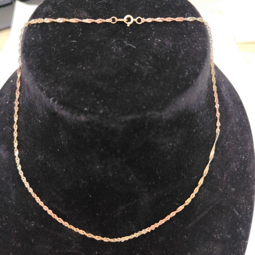 CADENA ORO COMBINADO 10 K 1.2 GRMS (SEMINUEVO)