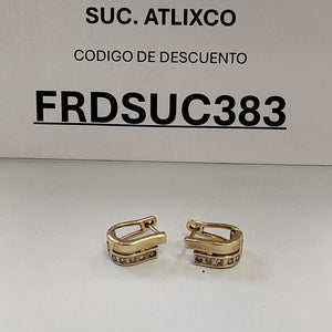 ARETES PAR ORO 14 K 3.9 GRMS (SEMINUEVO)