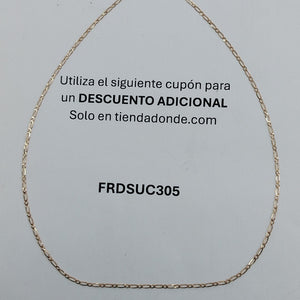 CADENA ORO 14 K 1.4 GRMS (SEMINUEVO)