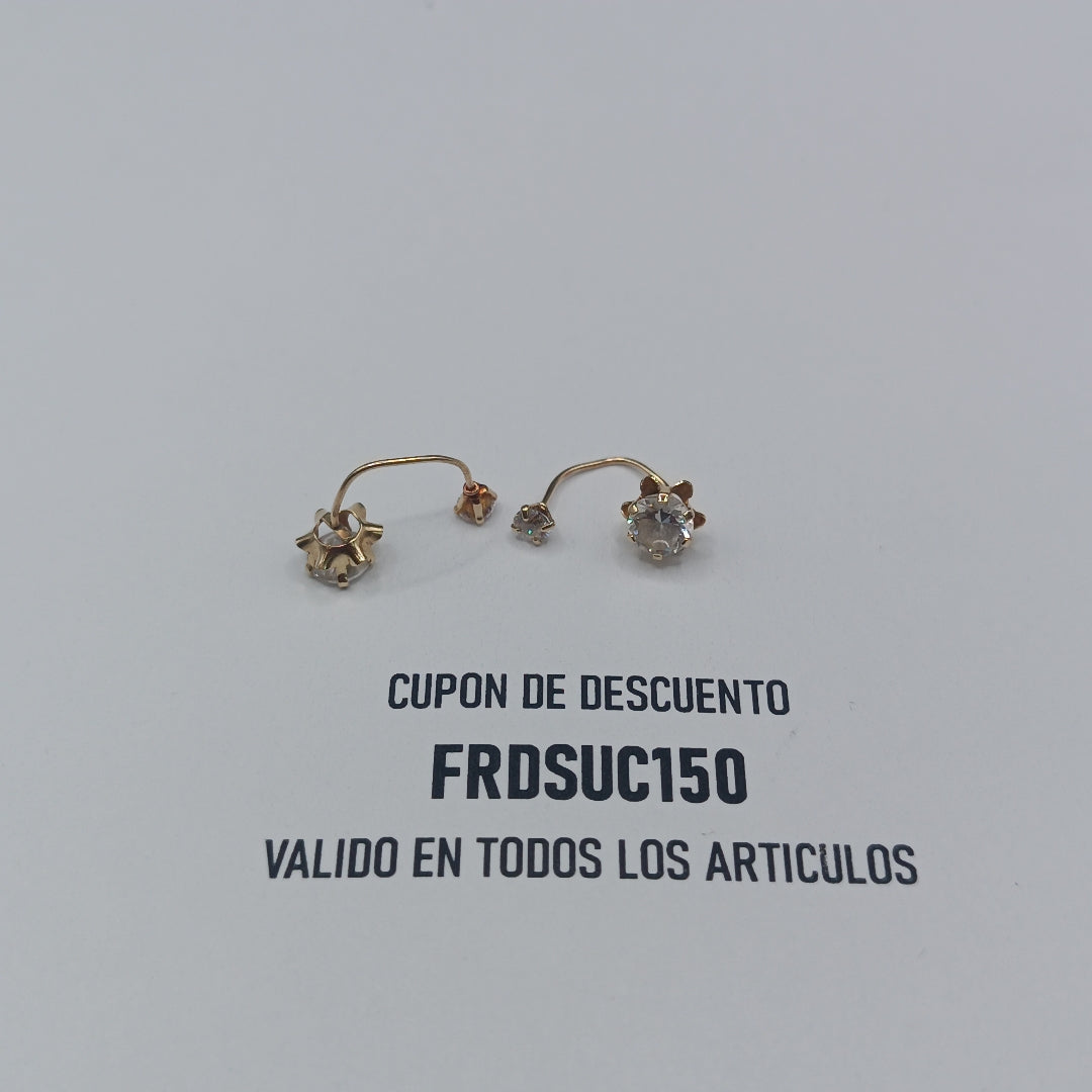 BROQUELES PAR ORO 10 K 0,90 GRMS (SEMINUEVO)