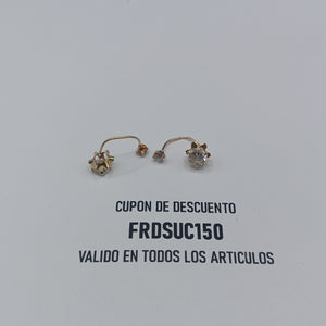 BROQUELES PAR ORO 10 K 0,90 GRMS (SEMINUEVO)