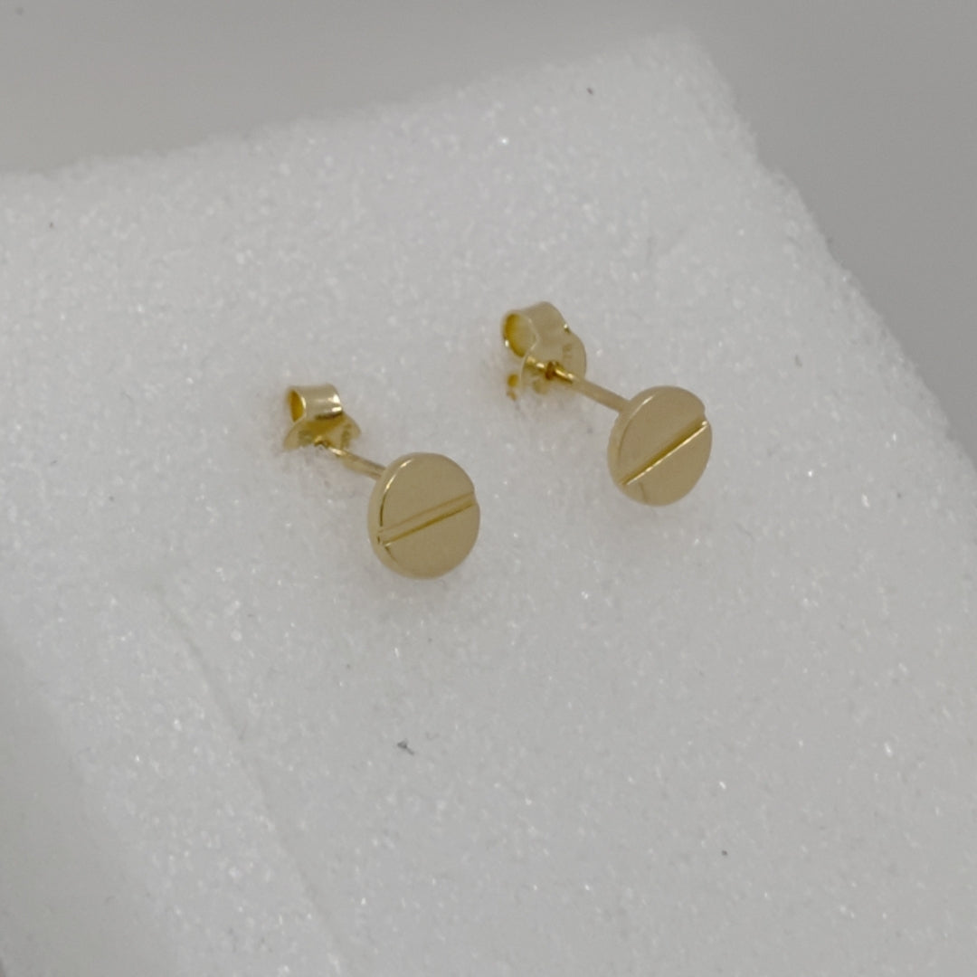 BROQUELES PAR ORO 14 K 1 GRMS (SEMINUEVO)