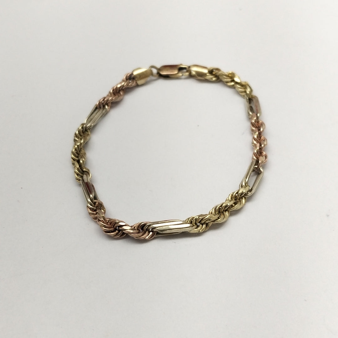 PULSERA ORO,ORO COMBINADO 10 K 5,60 GRMS (SEMINUEVO)
