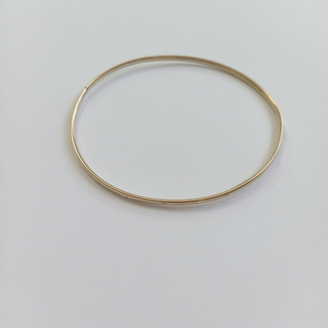 PULSERA RIGIDA ORO 10 K 3,10 GRMS (SEMINUEVO)