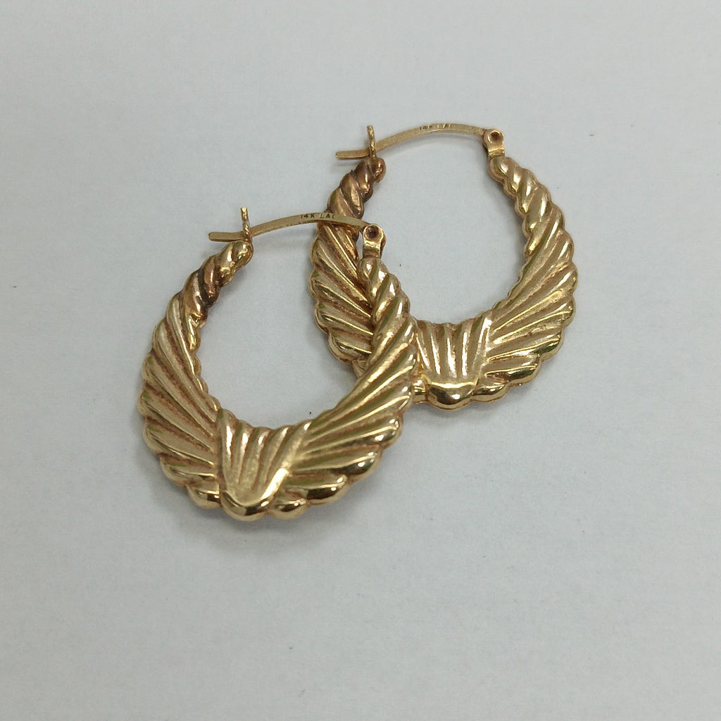 ARRACADAS PAR ORO 14 K 3,00 GRMS (SEMINUEVO)