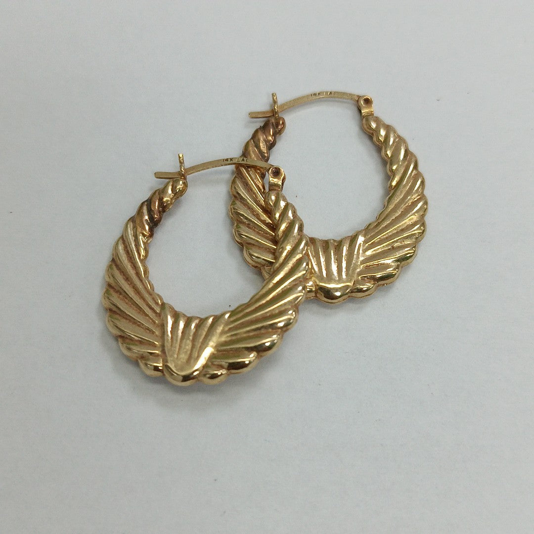 ARRACADAS PAR ORO 14 K 3,00 GRMS (SEMINUEVO)
