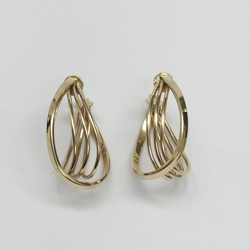 ARRACADAS PAR ORO 14 K 3.4 GRMS (SEMINUEVO)