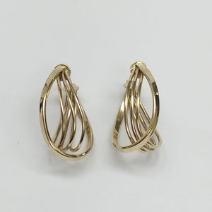 ARRACADAS PAR ORO 14 K 3.4 GRMS (SEMINUEVO)