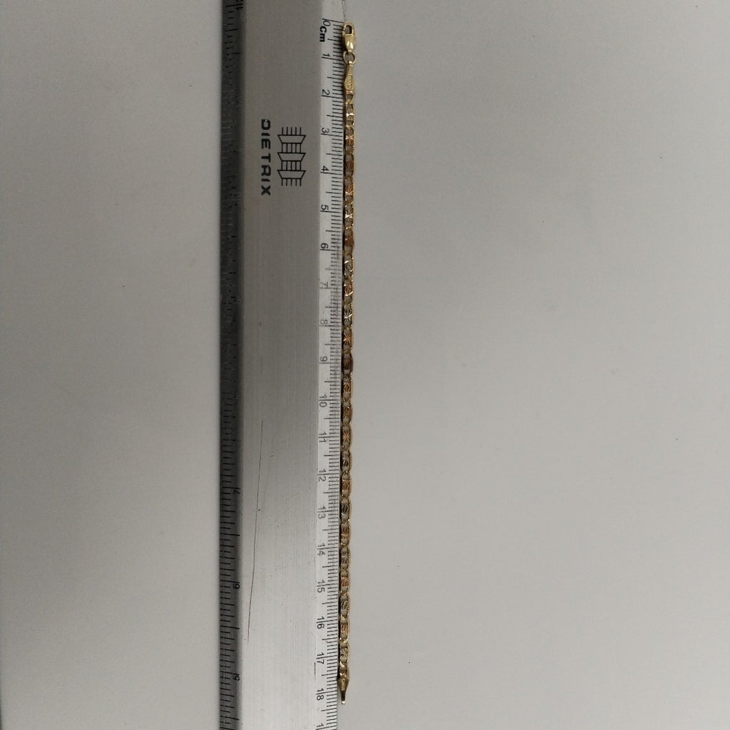 PULSERA ORO COMBINADO 10 K 2,80 GRMS (SEMINUEVO)