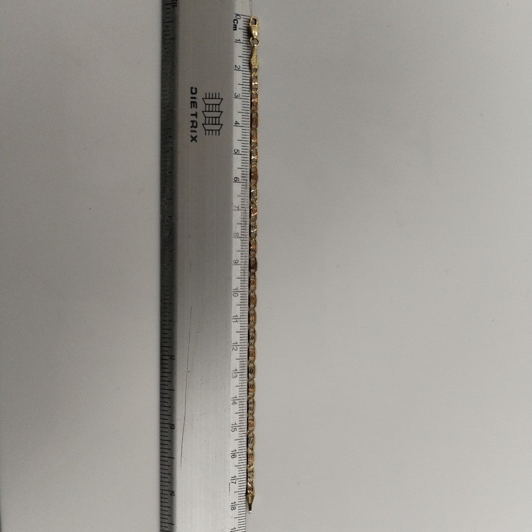 PULSERA ORO COMBINADO 10 K 2,80 GRMS (SEMINUEVO)