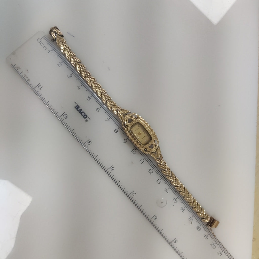 RELOJ CAJA ACERO PULSO ORO ORO 14 K 22 GRMS (SEMINUEVO)