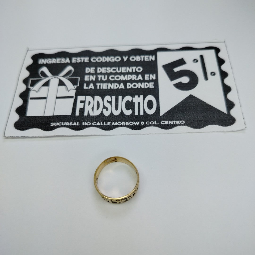 ANILLITO ORO 14 K 3.4 GRMS (SEMINUEVO)