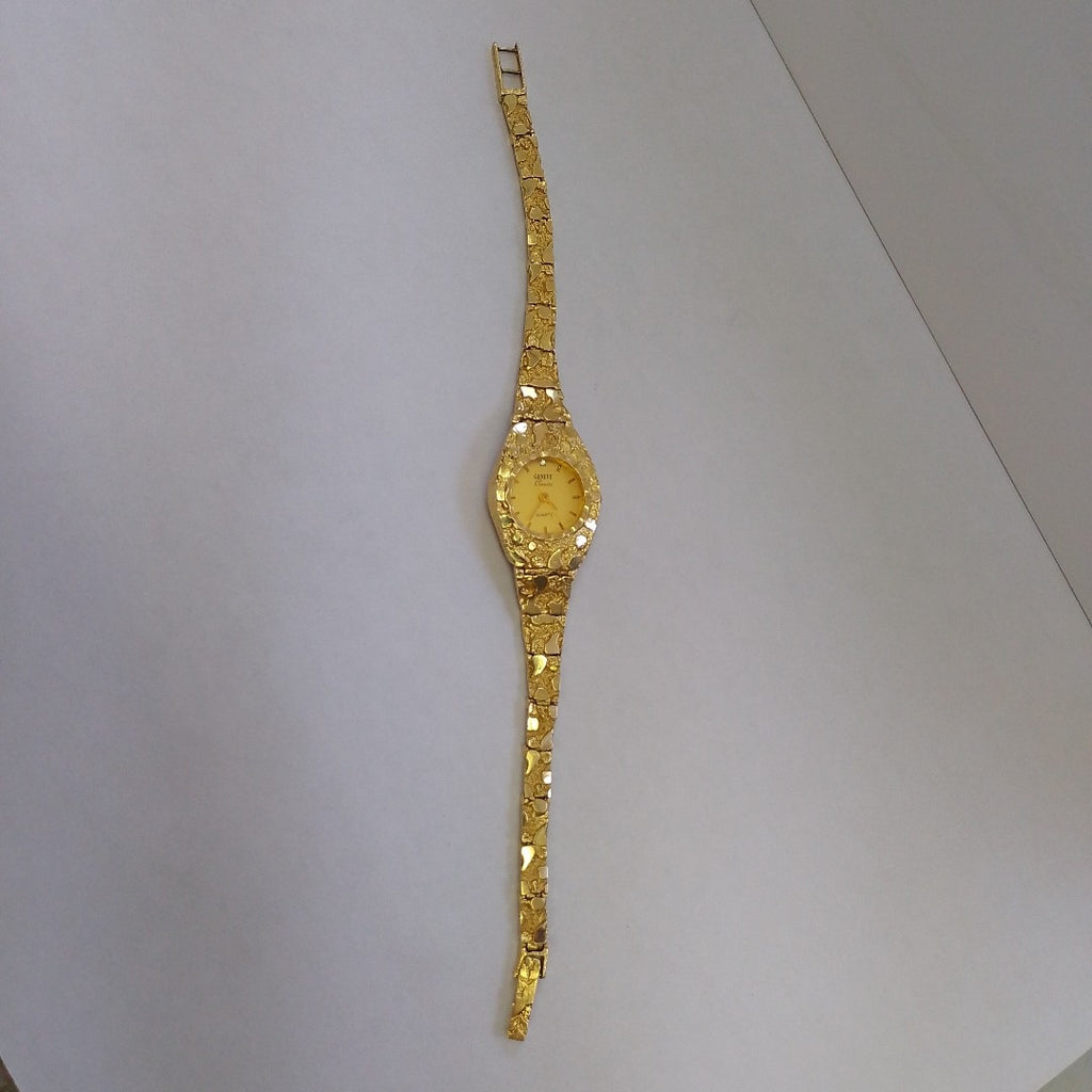 RELOJ CAJA ACERO PULSO ORO ORO 10 K 23.7 GRMS (SEMINUEVO)
