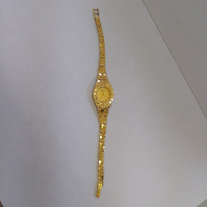 RELOJ CAJA ACERO PULSO ORO ORO 10 K 23.7 GRMS (SEMINUEVO)