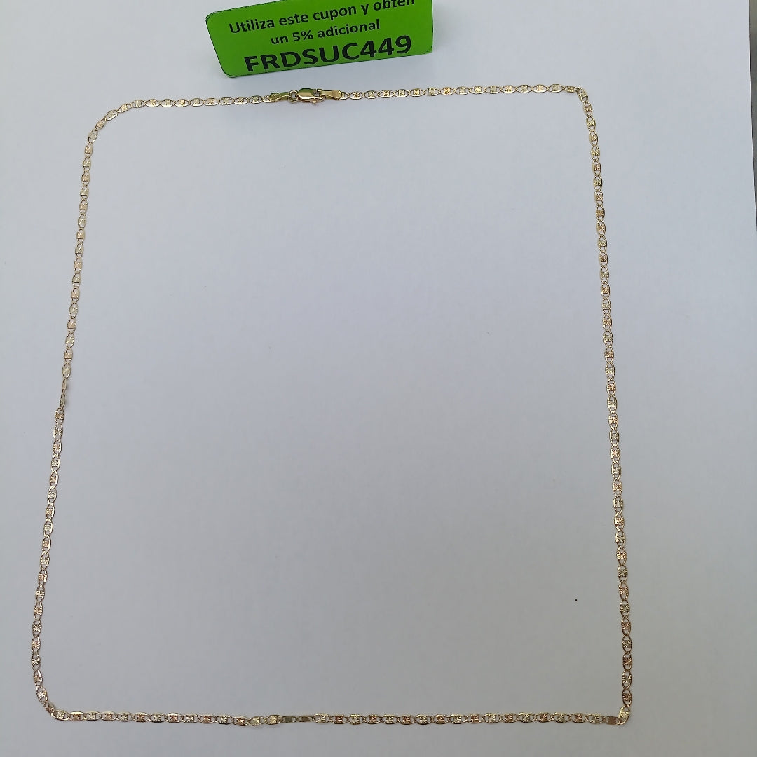 CADENA ORO, ORO COMBINADO 14 K 3.8 GRMS (SEMINUEVO)