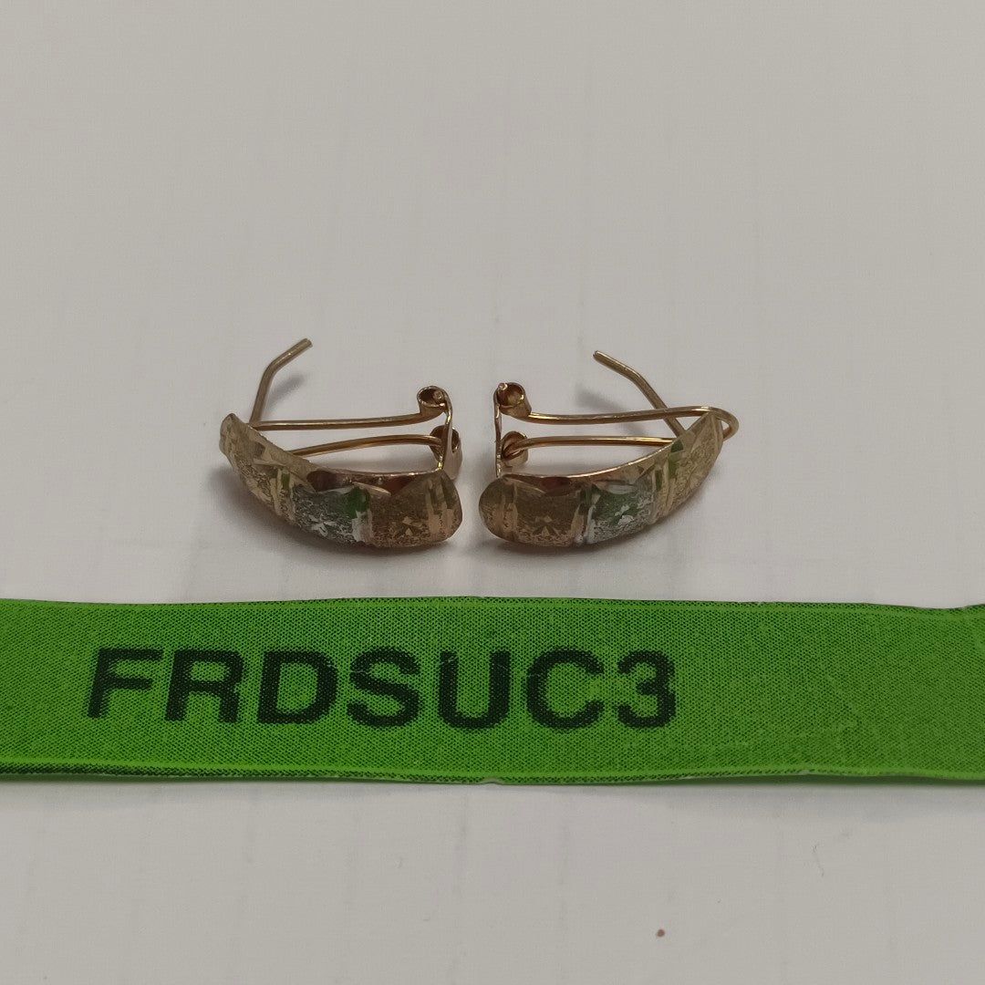 ARETES PAR ORO 14 K 1.2 GRMS (SEMINUEVO)