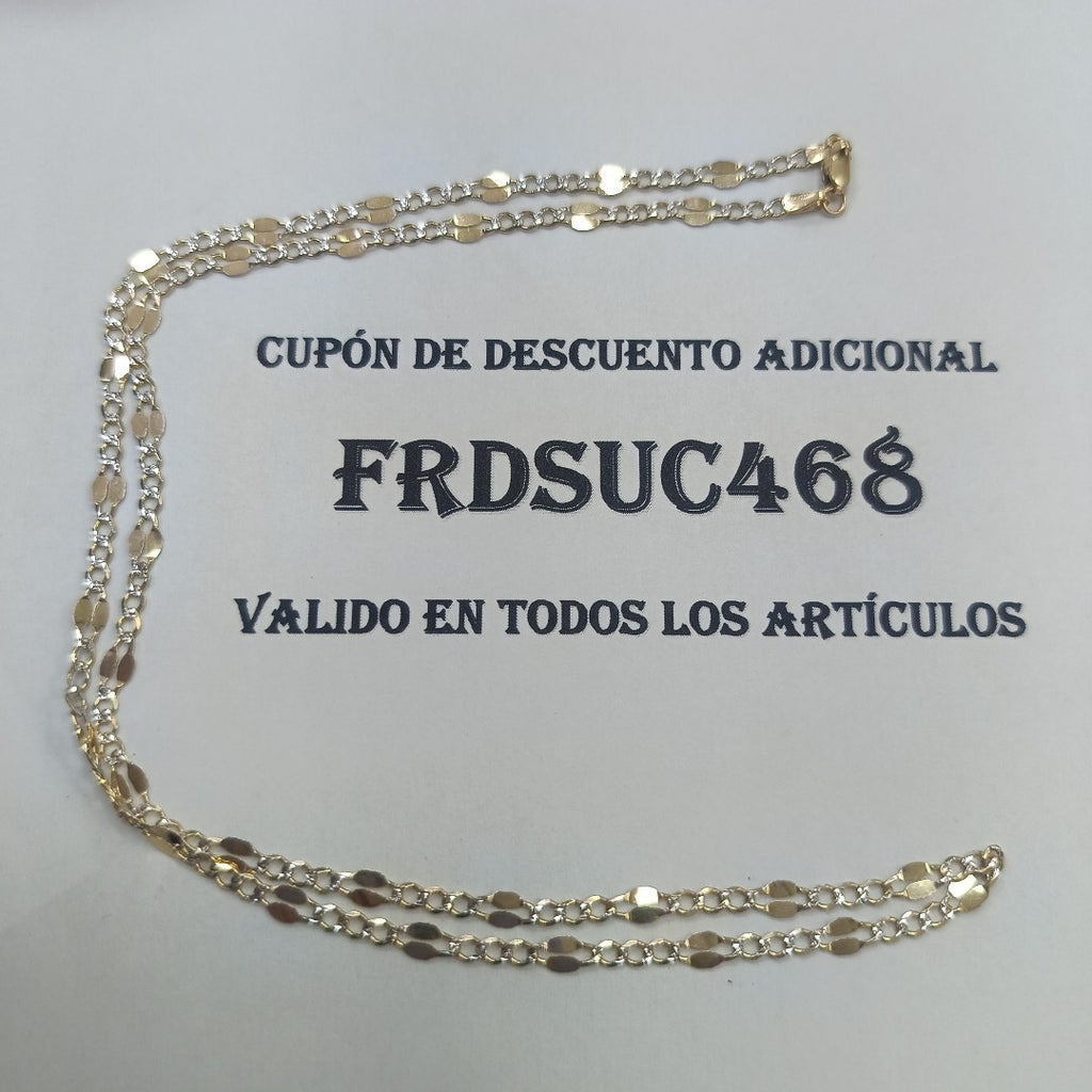 CADENA ORO,RODIADO 14 K 4,20 GRMS (SEMINUEVO)