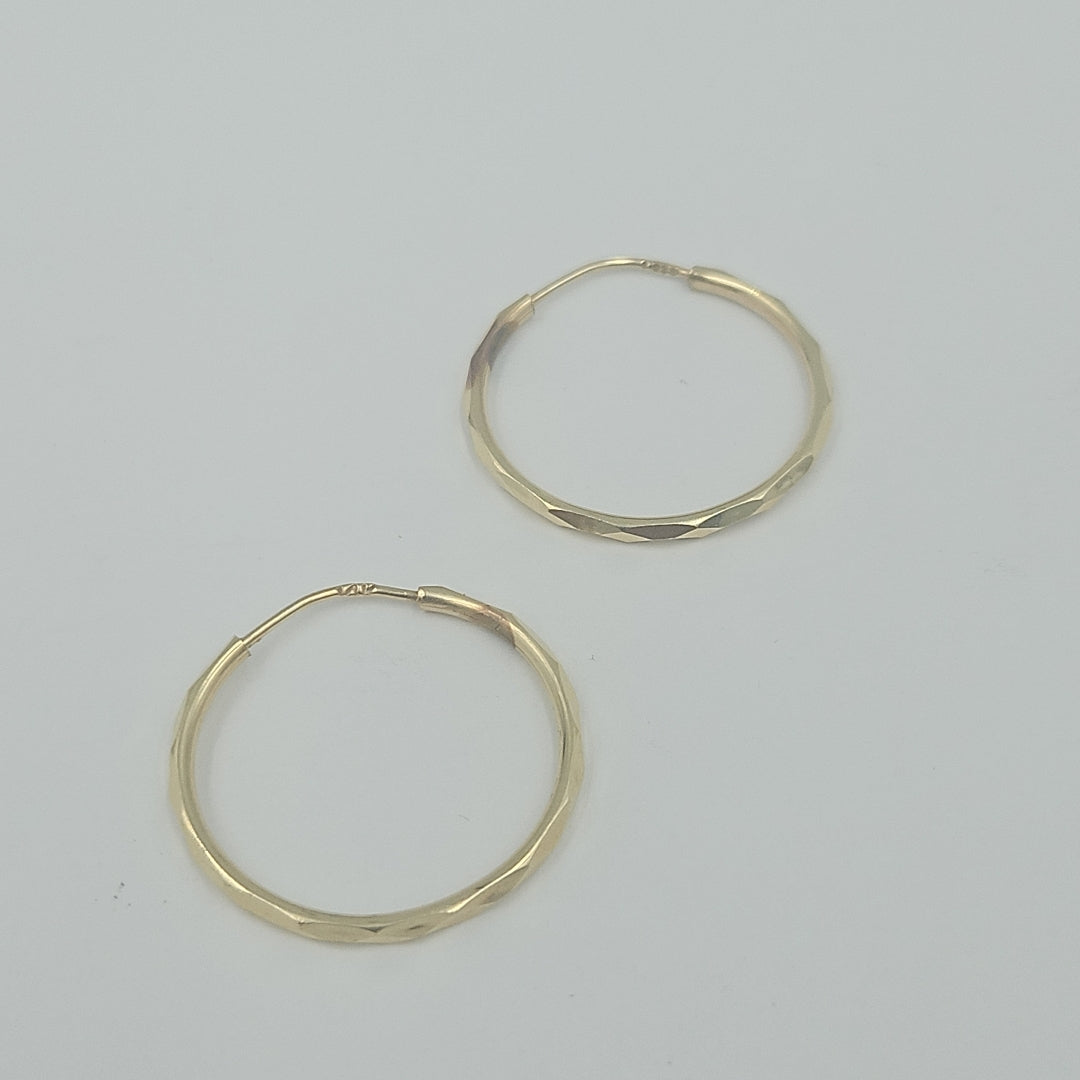 ARRACADAS PAR ORO 14 K 1,60 GRMS (SEMINUEVO)