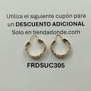ARRACADAS PAR ORO 14 K 3.2 GRMS (SEMINUEVO)