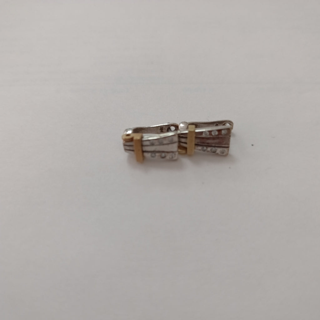 ARETES PAR ORO, ORO BLANCO 14 K 4.4 GRMS (SEMINUEVO)