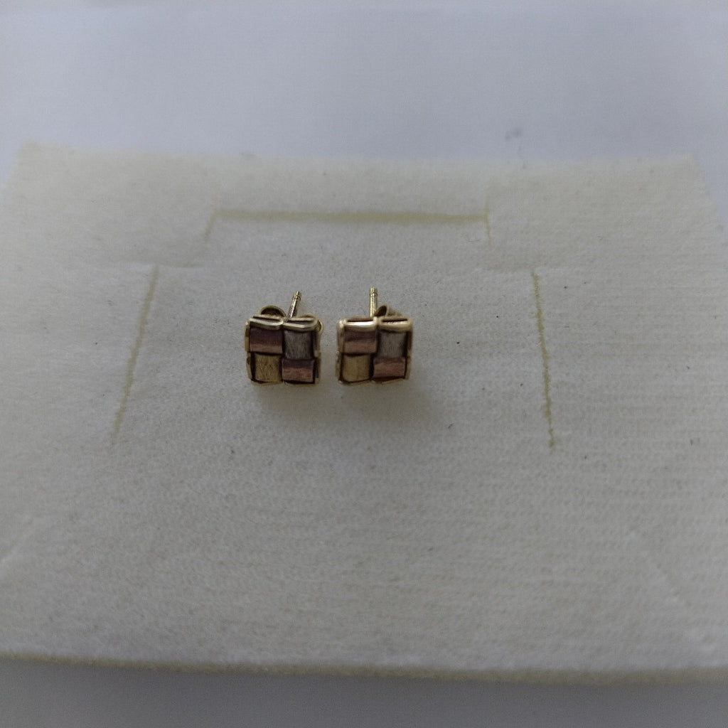 BROQUELES PAR ORO, ORO COMBINADO 14 K 1.3 GRMS (SEMINUEVO)