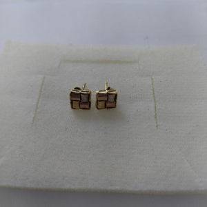 BROQUELES PAR ORO, ORO COMBINADO 14 K 1.3 GRMS (SEMINUEVO)