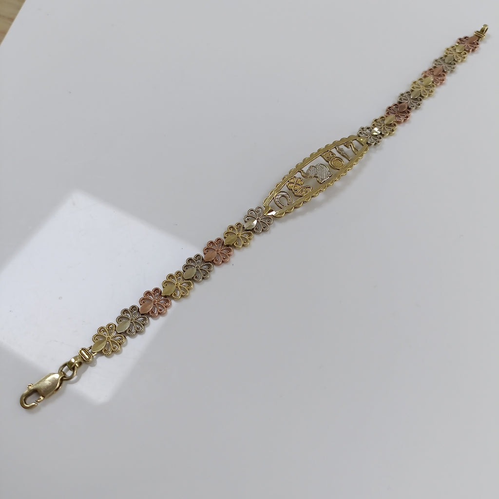 ESCLAVA,PULSERA ORO 10 K 7,10 GRMS (SEMINUEVO)