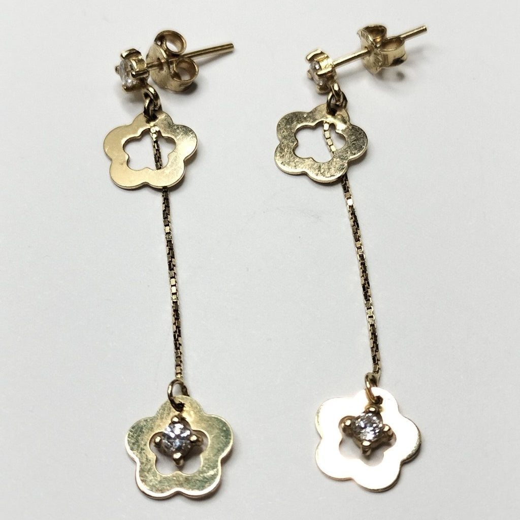ARETES PAR ORO 14 K 2 GRMS (SEMINUEVO)