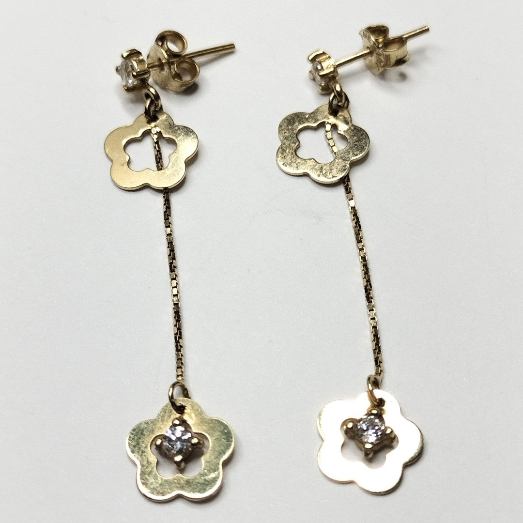 ARETES PAR ORO 14 K 2 GRMS (SEMINUEVO)