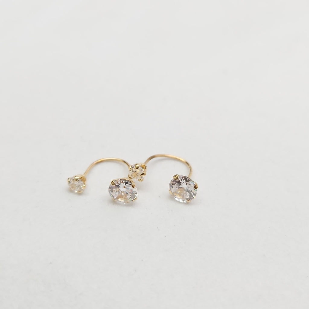 ARETES PAR ORO 10 K 0.6 GRMS (SEMINUEVO)