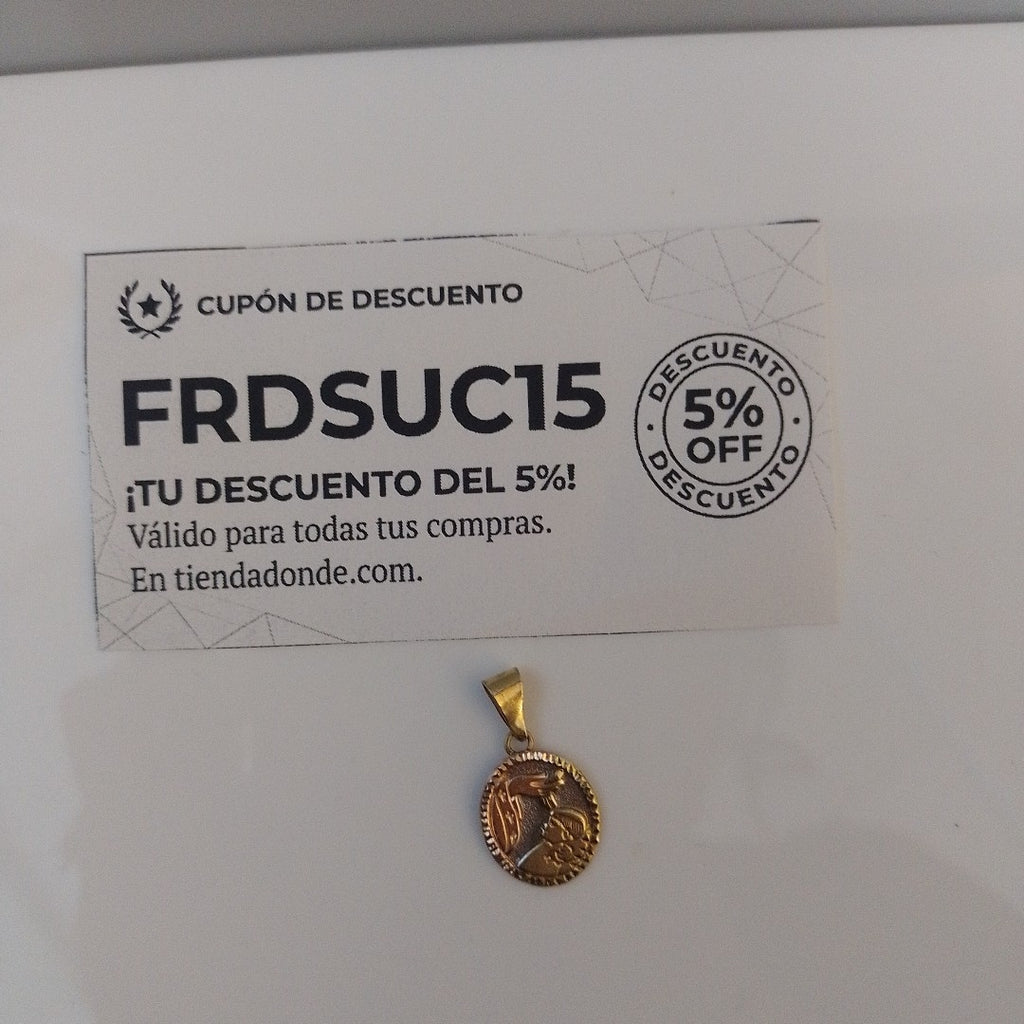DIJE ORO COMBINADO 10 K 0.5 GRMS (SEMINUEVO)