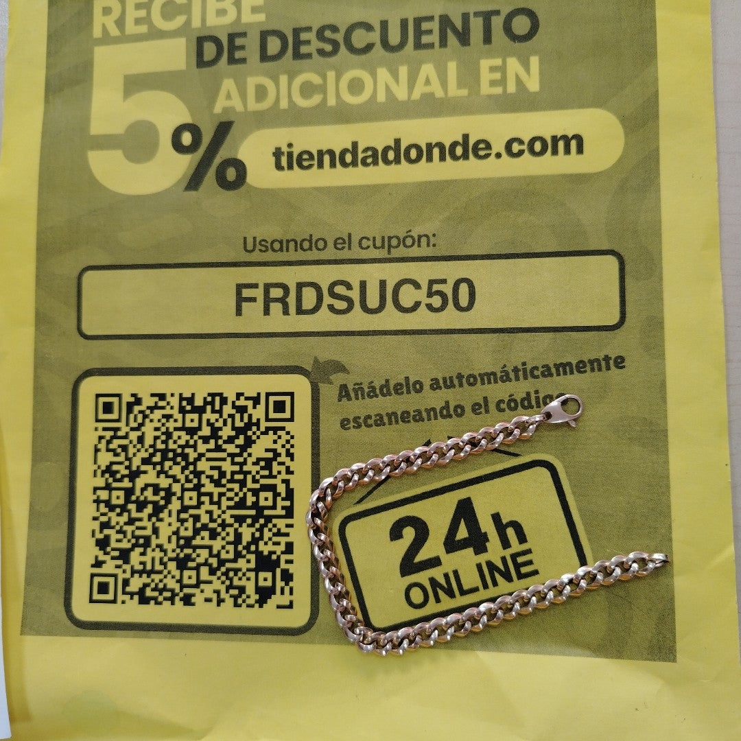 PULSERA ORO 14 K 4.3 GRMS (SEMINUEVO)