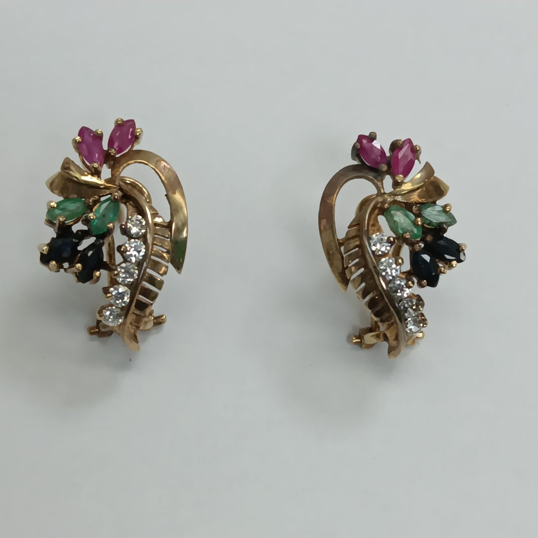 ARETES PAR ORO 8 K 4,30 GRMS (SEMINUEVO)