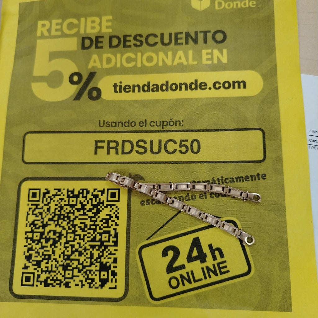 PULSERA ORO 14 K 11 GRMS (SEMINUEVO)