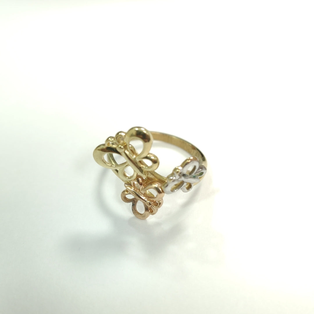 ANILLITO ORO COMBINADO 10 K 2,50 GRMS (SEMINUEVO)