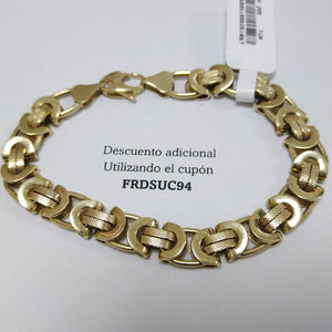 PULSERAS CABALLERO ORO 10K 13.8 (NUEVO)
