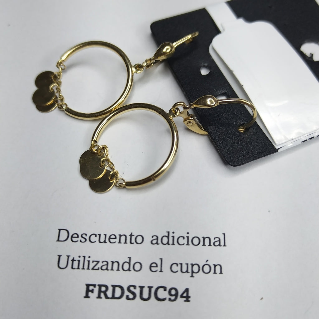 ARETES PAR ORO 10 K 2,10 GRMS (SEMINUEVO)