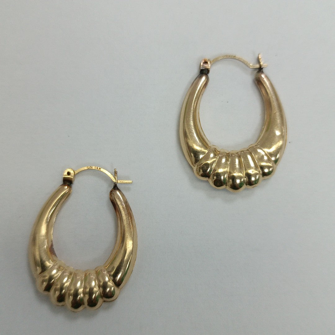 ARETES PAR ORO 14 K 3,60 GRMS (SEMINUEVO)