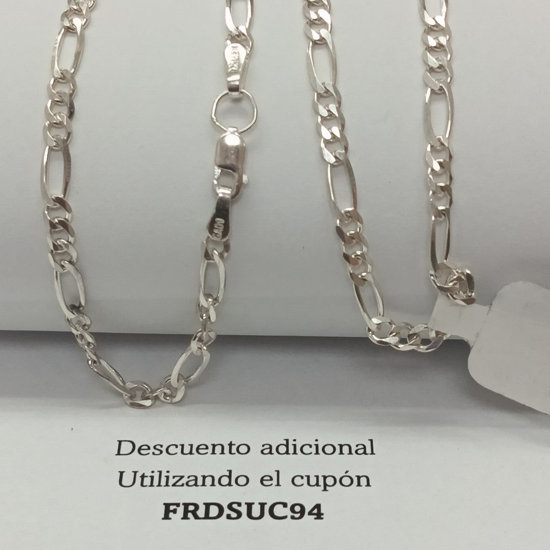 CADENA 3X1 PLATA .925 55 CM 7.12 GR (NUEVO)