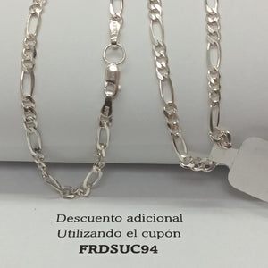 CADENA 3X1 PLATA .925 55 CM 7.12 GR (NUEVO)
