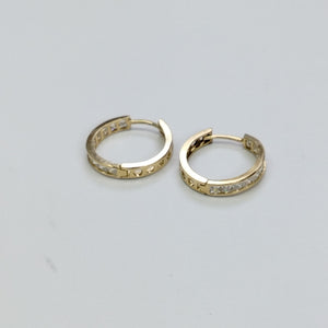 ARRACADAS PAR ORO 14 K 1.7 GRMS (SEMINUEVO)