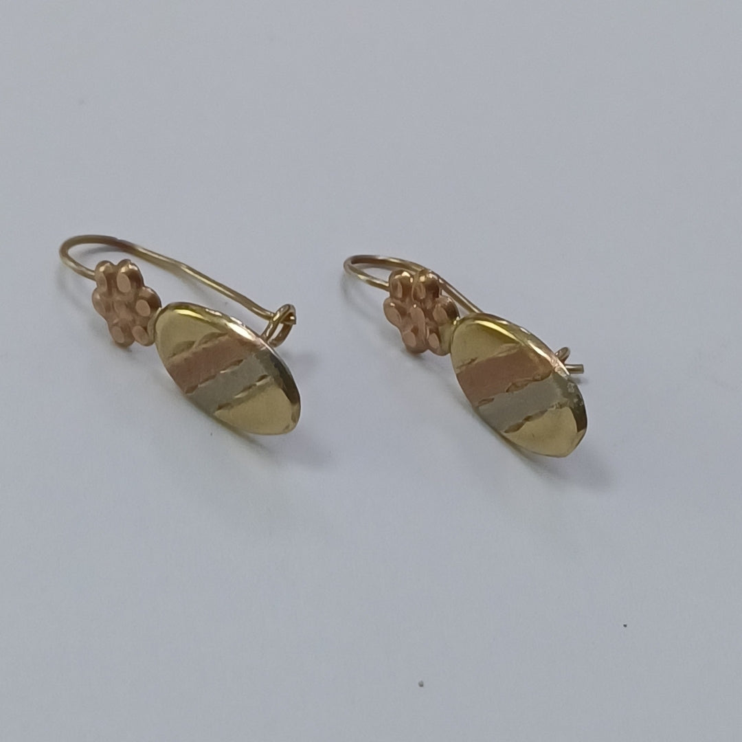 ARETES PAR ORO 10 K 1,20 GRMS (SEMINUEVO)