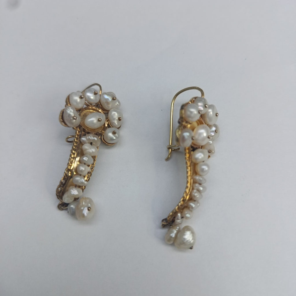 ARETES PAR ORO 10 K 8,60 GRMS (SEMINUEVO)