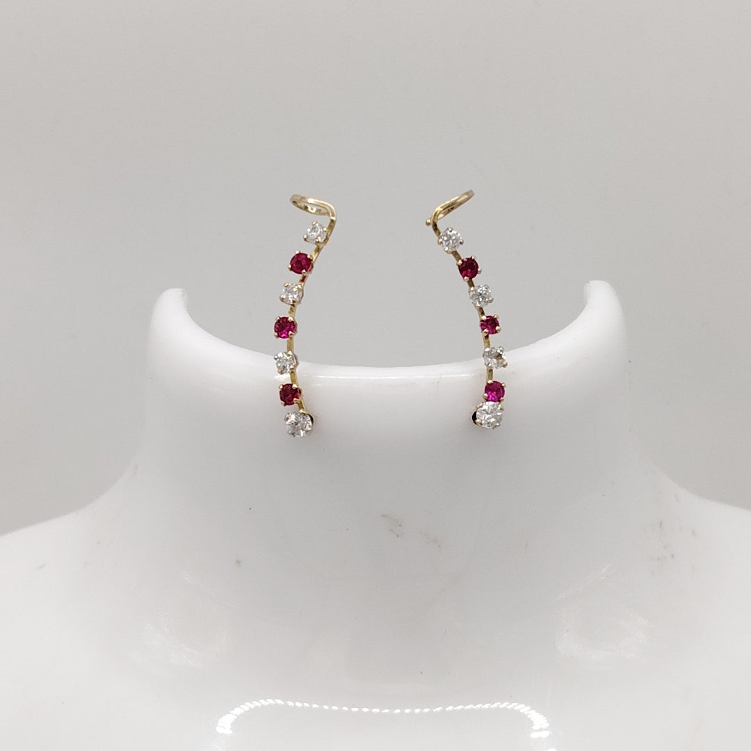 ARETES PAR ORO 10 K 1.1 GRMS (SEMINUEVO)