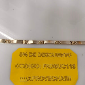 PULSERA ORO 14 K 12.3 GRMS (SEMINUEVO)