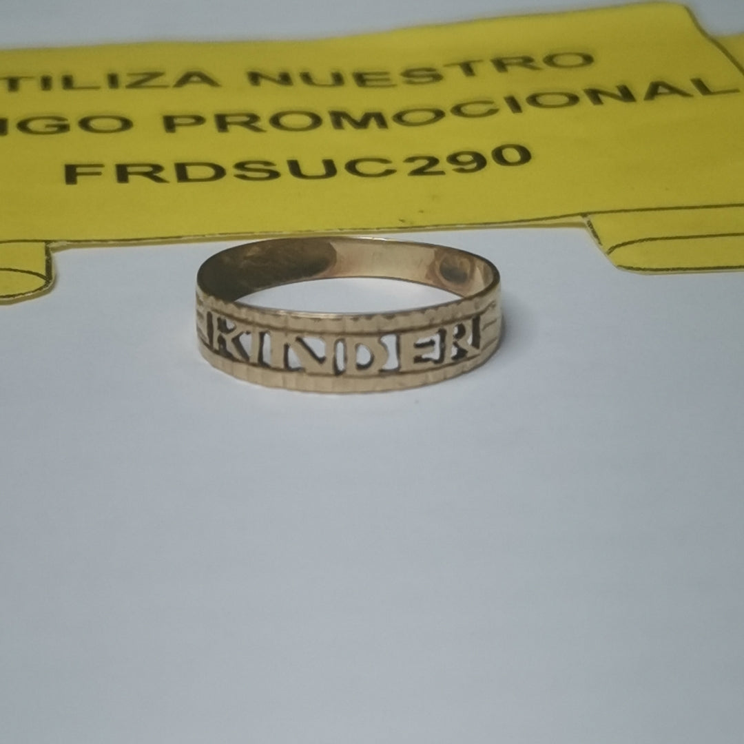 ANILLO DE GRADUACIÓN ORO 10 K 0.7 GRMS (SEMINUEVO)